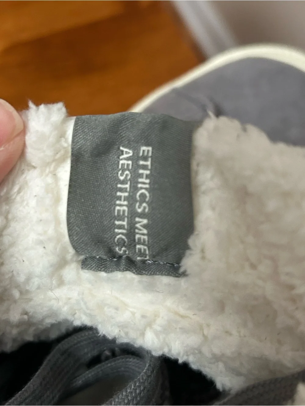 Cariuma Gray Sherpa High-Top Sneakers